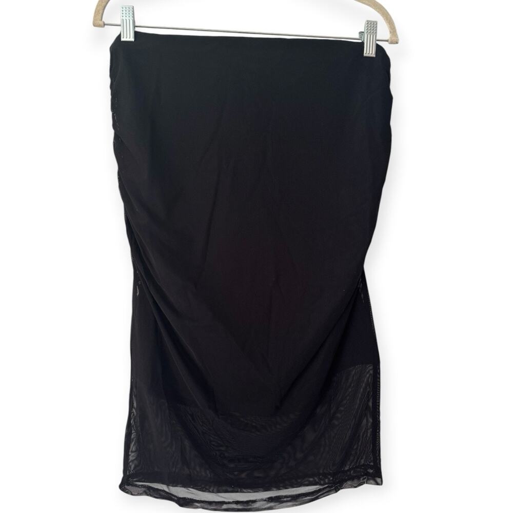 NWT Anatomie Alessia Mesh Pencil Skirt Black Stretchy Size Small - Picture 5 of 8